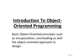 Introduction to Object