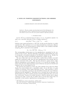A NOTE ON POSITIVE EIGENFUNCTIONS AND HIDDEN