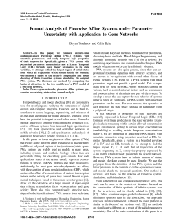 Formal Analysis of Piecewise Affine Systems under