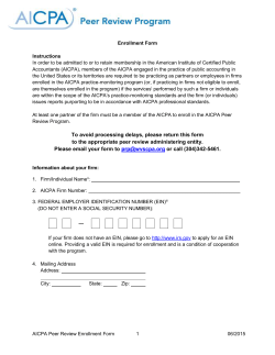 Enrollment Form - AICPA