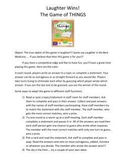 Laughter Game - Teacherwellness.ca