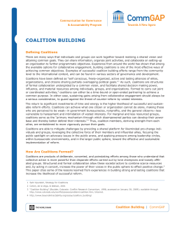 coalition building