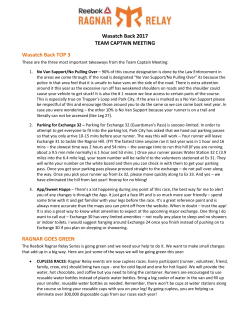 Team Captain`s Meeting minutes