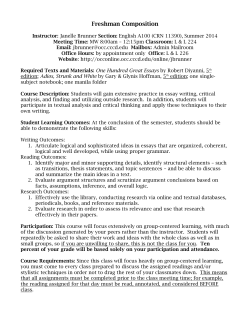 English 100 (CRN 11390)