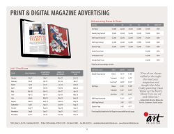 Advertising Rates - American Art Collector