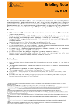 The Intergenerational Foundation (IF) is a non-‐party