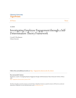Investigating Employee Engagement through a Self