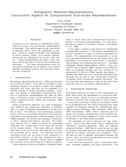 Holographic Reduced Representations: Convolution Algebra for