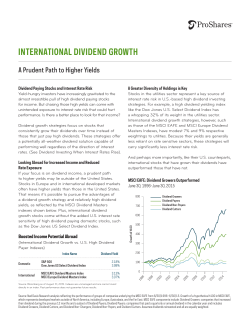 International Dividend Growth. A Prudent Path to Higher Yields