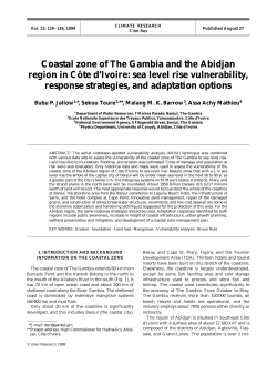 Coastal zone of The Gambia and the Abidjan