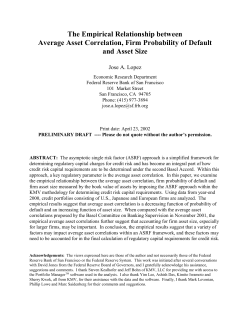 The Empirical Relationship between Average Asset Correlation