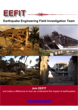 Earthquake Engineering Field Investigation Team www.eefit.org.uk