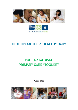 Click Here for Post natal / Primary Care Toolkit