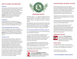 WHO`S ELIGIBLE FOR ONECARD? BROOKDALE BUCKS www