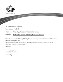 2010-2011 Procedure Changes