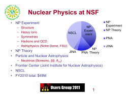 Outlook from NSF