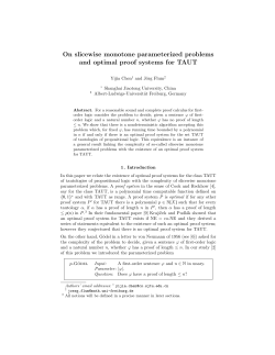 On slicewise monotone parameterized problems and optimal proof