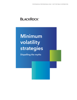 Minimum volatility strategies