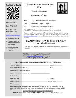 Chess Ideas - Caulfield South Primary School