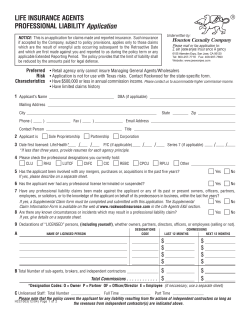 a.) For Life Agents - Special Events Insurance