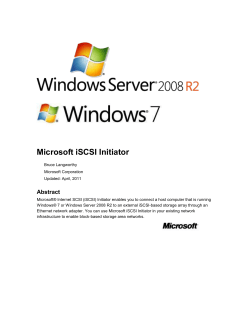 Using Microsoft iSCSI Initiator in Windows Server