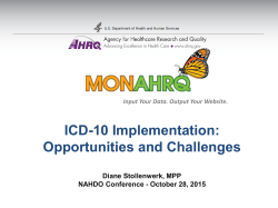 ICD-10 Implications: MONAHRQ, continued
