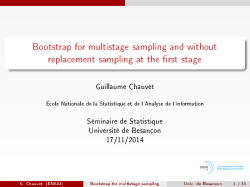 Bootstrap for multistage sampling and without replacement