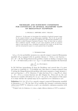 NECESSARY AND SUFFICIENT CONDITIONS FOR CONTINUITY