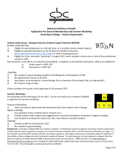National Institutes of Health Application for General Membership