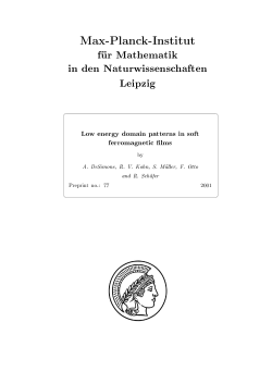 Low energy domain patterns in soft ferromagnetic films