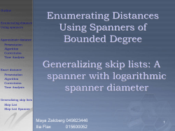 Enumerating distances using spanners of bounded degree