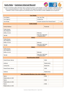 Common Internal Record