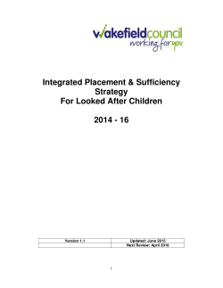 Integrated Placement Strategy for Looked After