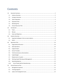 Marketing Plan - Edwards School of Business