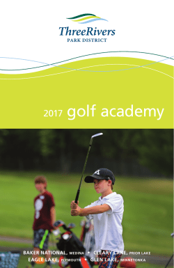 2017 golf academy - Three Rivers Park District