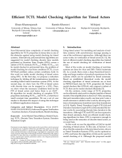 Efficient TCTL Model Checking Algorithm for