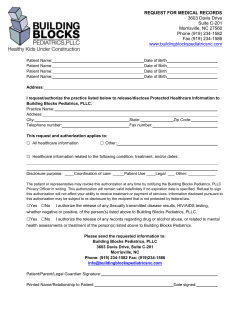 Medical Records Request Form