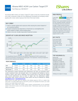 iShares MSCI ACWI Low Carbon Target