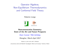 Operator Algebras, Non-Equilibrium Thermodynamics and