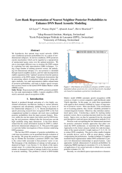 Low-Rank Representation of Nearest Neighbor Posterior