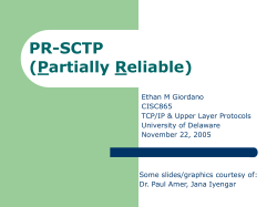 PR-SCTP - University of Delaware