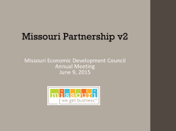 Missouri Partnership v2 - Missouri Economic Development Council