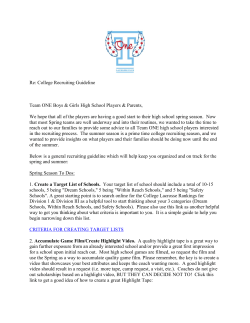 spring to summer to dos - Team ONE Lacrosse Chicago