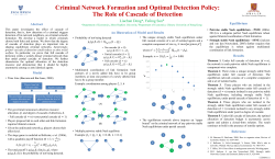 Criminal Network Formation and Optimal Detection