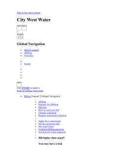 City West Water`s Community Investment Program