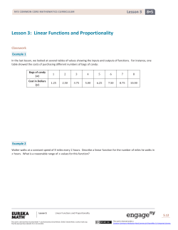Grade 8 Mathematics Module 5, Topic A, Lesson 3