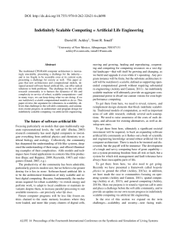 Indefinitely Scalable Computing = Artificial Life Engineering