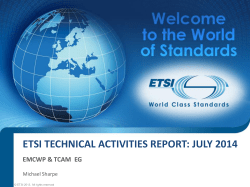ETSI report