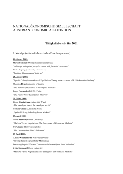 national&ouml;konomische gesellschaft austrian economic association