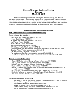 Spring 2013 HOB Meeting Minutes